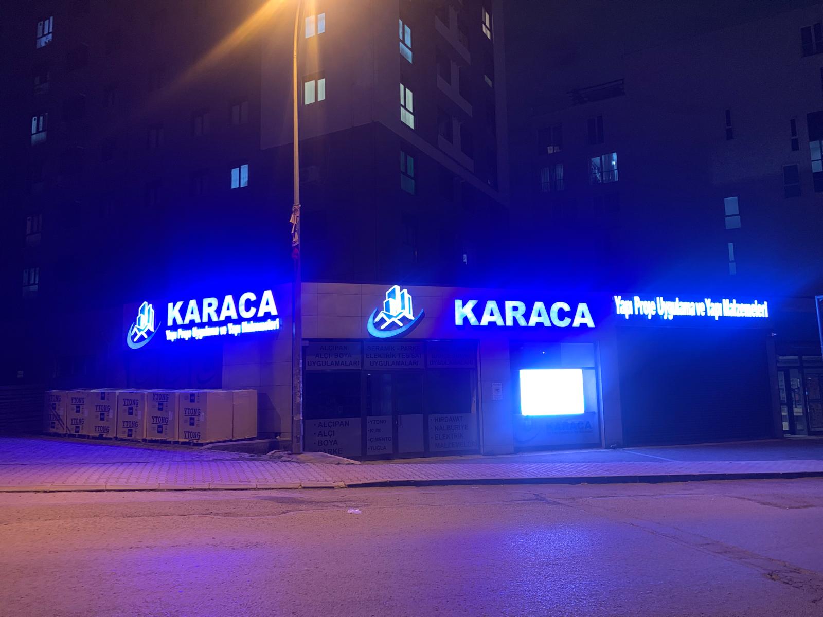 Karaca YPU mağaza cephesi ve tabela